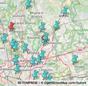 Mappa Via Enrico Forlanini, 20862 Arcore MB, Italia (9.921)