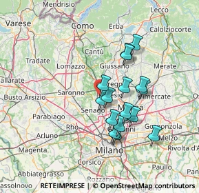 Mappa Via Madonnina, 20813 Bovisio-Masciago MB, Italia (11.52125)