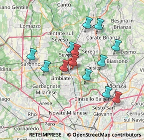 Mappa Via Madonnina, 20813 Bovisio-Masciago MB, Italia (6.33154)
