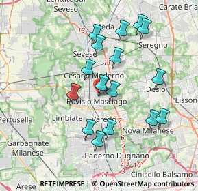 Mappa Via Madonnina, 20813 Bovisio-Masciago MB, Italia (3.31059)