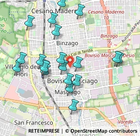 Mappa Via Madonnina, 20813 Bovisio-Masciago MB, Italia (0.9705)