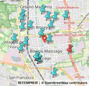 Mappa Via Madonnina, 20813 Bovisio-Masciago MB, Italia (1.0165)