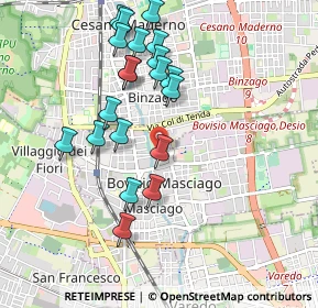 Mappa Via Madonnina, 20813 Bovisio-Masciago MB, Italia (0.943)