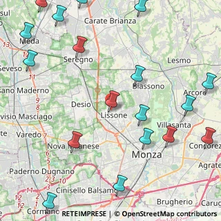 Mappa Via Felice Mariani, 20851 Lissone MB, Italia (6.42)