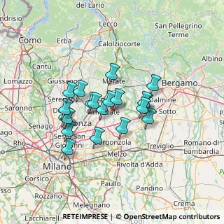 Mappa Bellusco, 20882 Bellusco MB, Italia (10.5915)