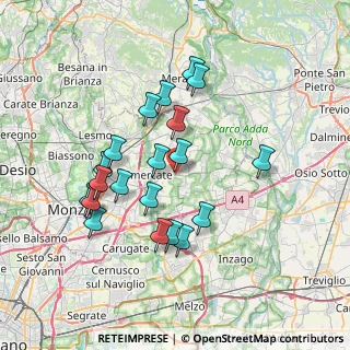 Mappa Bellusco, 20882 Bellusco MB, Italia (6.765)
