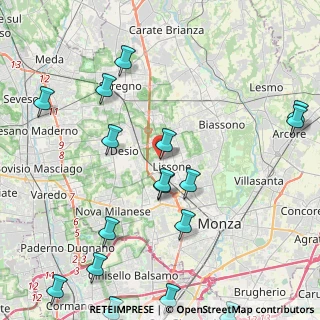 Mappa Via Volturno, 20851 Lissone MB, Italia (5.61118)