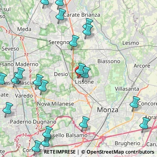 Mappa Via Volturno, 20851 Lissone MB, Italia (6.2395)