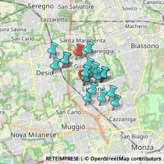 Mappa Via Volturno, 20851 Lissone MB, Italia (1.0615)