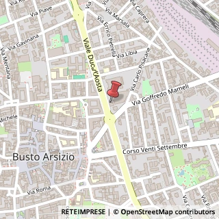 Mappa Viale Duca D'Aosta, 6, 21052 Busto Arsizio, Varese (Lombardia)