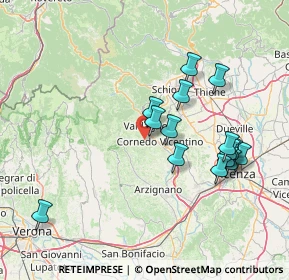 Mappa Via Chiesa di Piana, 36078 Valdagno VI, Italia (14.66733)