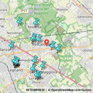 Mappa Via Tommaso Grossi, 20027 Rescaldina MI, Italia (2.595)