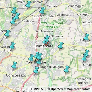 Mappa Via Vico Pellizzari Francesco, 20871 Vimercate MB, Italia (2.784)