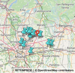 Mappa P.za Castellana, 20871 Vimercate MB, Italia (10.06231)