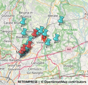 Mappa P.za Castellana, 20871 Vimercate MB, Italia (6.53632)