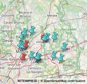 Mappa P.za Castellana, 20871 Vimercate MB, Italia (6.99389)