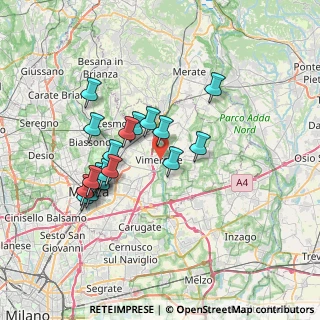 Mappa Piazza Castellana, 20871 Vimercate MB, Italia (6.53632)