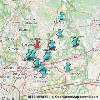 Mappa P.za Castellana, 20871 Vimercate MB, Italia (6.899)