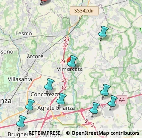 Mappa P.za Castellana, 20871 Vimercate MB, Italia (6.31857)