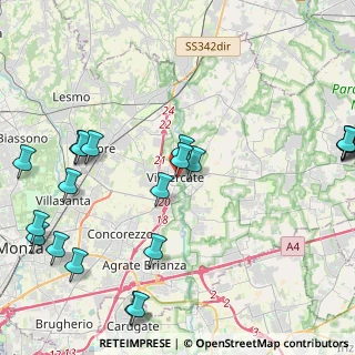 Mappa Via Vico Pellizzari Francesco, 20871 Vimercate MB, Italia (5.6245)