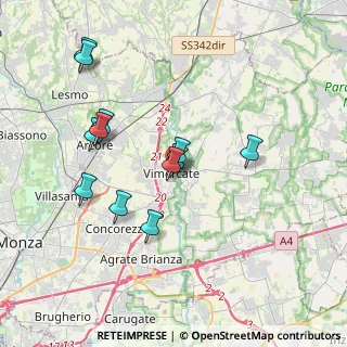 Mappa P.za Castellana, 20871 Vimercate MB, Italia (3.57583)