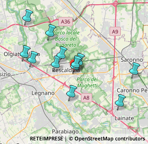 Mappa Viale dei Kennedy, 20027 Rescaldina MI, Italia (3.44)