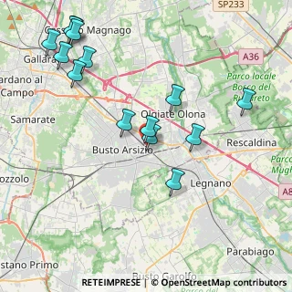 Mappa Via Viareggio, 21052 Busto Arsizio VA, Italia (4.56429)