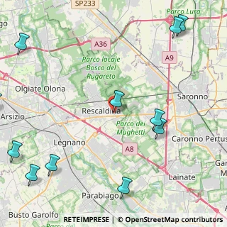 Mappa Viale Kennedy Ang, 20027 Rescaldina MI, Italia (6.33182)