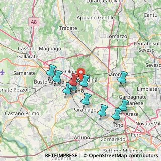 Mappa Via N. Machiavelli, 20025 Legnano MI, Italia (6.63818)