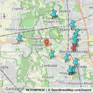Mappa Via Monte Rosa, 20121 Limbiate MB, Italia (2.67)