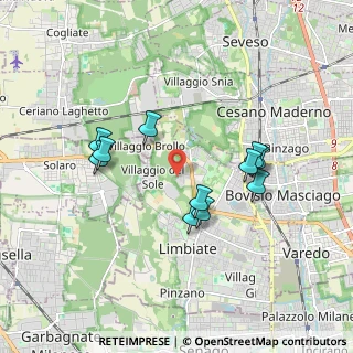 Mappa Via Monte Rosa, 20121 Limbiate MB, Italia (1.65273)