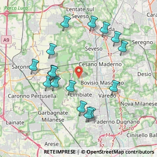 Mappa Via Monte Rosa, 20121 Limbiate MB, Italia (4.28125)