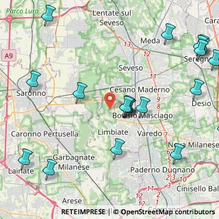 Mappa Via Monte Rosa, 20121 Limbiate MB, Italia (5.6915)