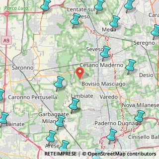 Mappa Via Monte Rosa, 20121 Limbiate MB, Italia (6.84579)