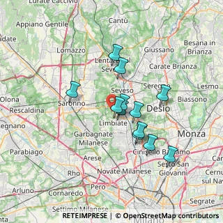 Mappa Via Monte Rosa, 20121 Limbiate MB, Italia (5.615)