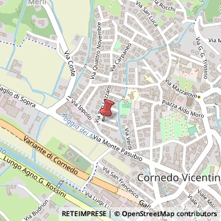 Mappa Via San Lazzaro, 63, 36073 Cornedo Vicentino, Vicenza (Veneto)