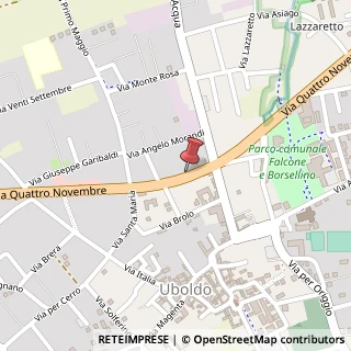 Mappa Via 4 Novembre, 75, 21040 Uboldo, Varese (Lombardia)