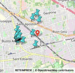 Mappa Via Galliano, 21052 Busto Arsizio VA, Italia (1.0025)
