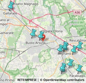 Mappa Via Galliano, 21052 Busto Arsizio VA, Italia (5.30833)