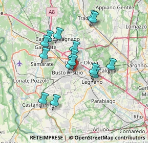Mappa Via Galliano, 21052 Busto Arsizio VA, Italia (6.13867)