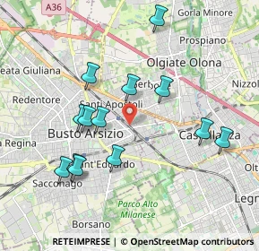 Mappa Via Galliano, 21052 Busto Arsizio VA, Italia (1.88385)