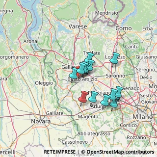 Mappa Largo Crivelli Padre, 21052 Busto Arsizio VA, Italia (10.18)