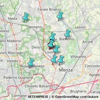 Mappa Via Enzo Tortora, 20851 Lissone MB, Italia (2.55636)