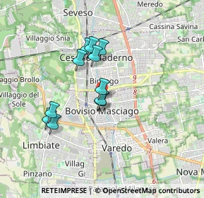 Mappa Via Pasubio, 20813 Bovisio-Masciago MB, Italia (1.41)