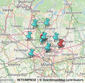 Mappa Via Pasubio, 20813 Bovisio-Masciago MB, Italia (8.53417)