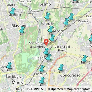 Mappa Via Giambattista Tiepolo, 20900 Monza MB, Italia (2.88941)
