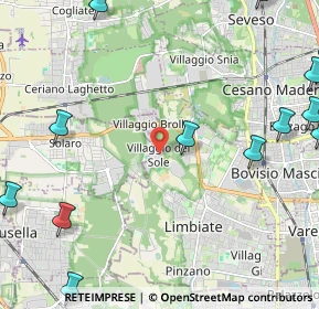 Mappa Via Giacomo Puccini, 20812 Limbiate MB, Italia (3.30692)
