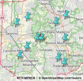 Mappa Via Giacomo Puccini, 20812 Limbiate MB, Italia (4.12364)