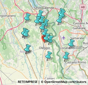 Mappa Cascina Moroni, 28047 Oleggio NO, Italia (6.6865)