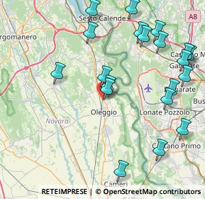 Mappa Cascina Moroni, 28047 Oleggio NO, Italia (9.687)